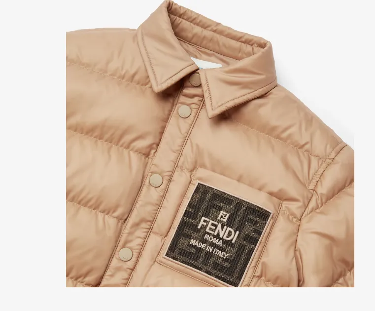 Logo Embroidered Down Jacket