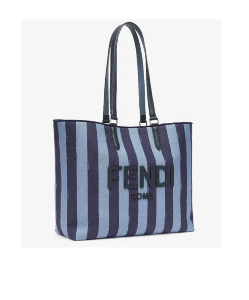 Signature Pequin Jacquard Tote Bag