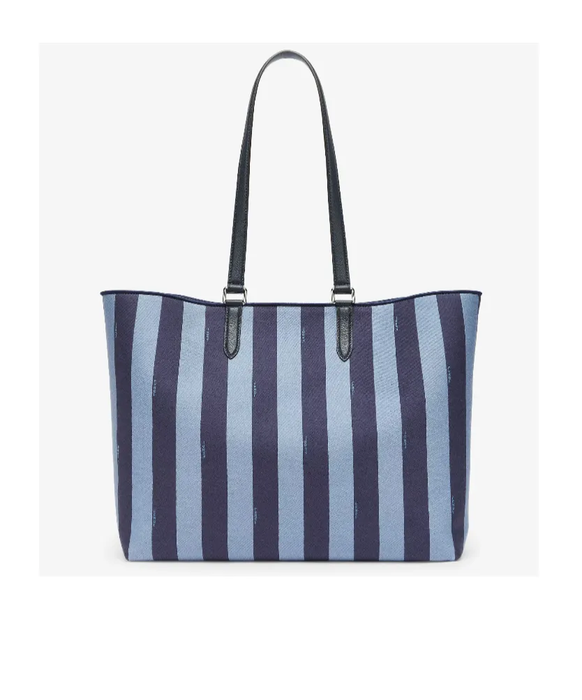 Signature Pequin Jacquard Tote Bag
