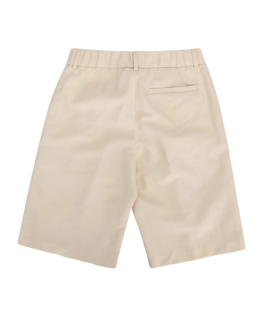 Logo Embroidered Bermuda Shorts