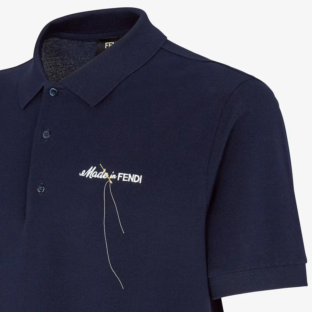 Logo Embroidered Short-Sleeved Polo Shirt