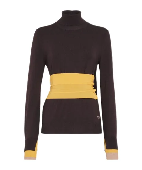 Long Sleeved Polo Neck Jumper