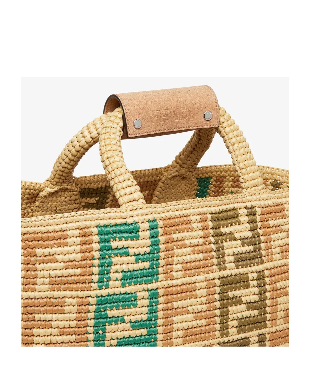 Ff Embroidered Top Handle Bag