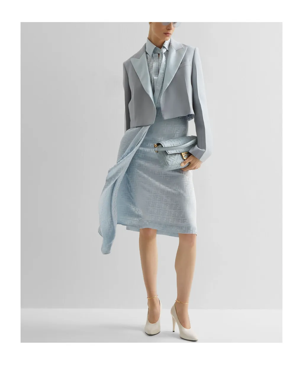 Cropped Single Breasted Blazer