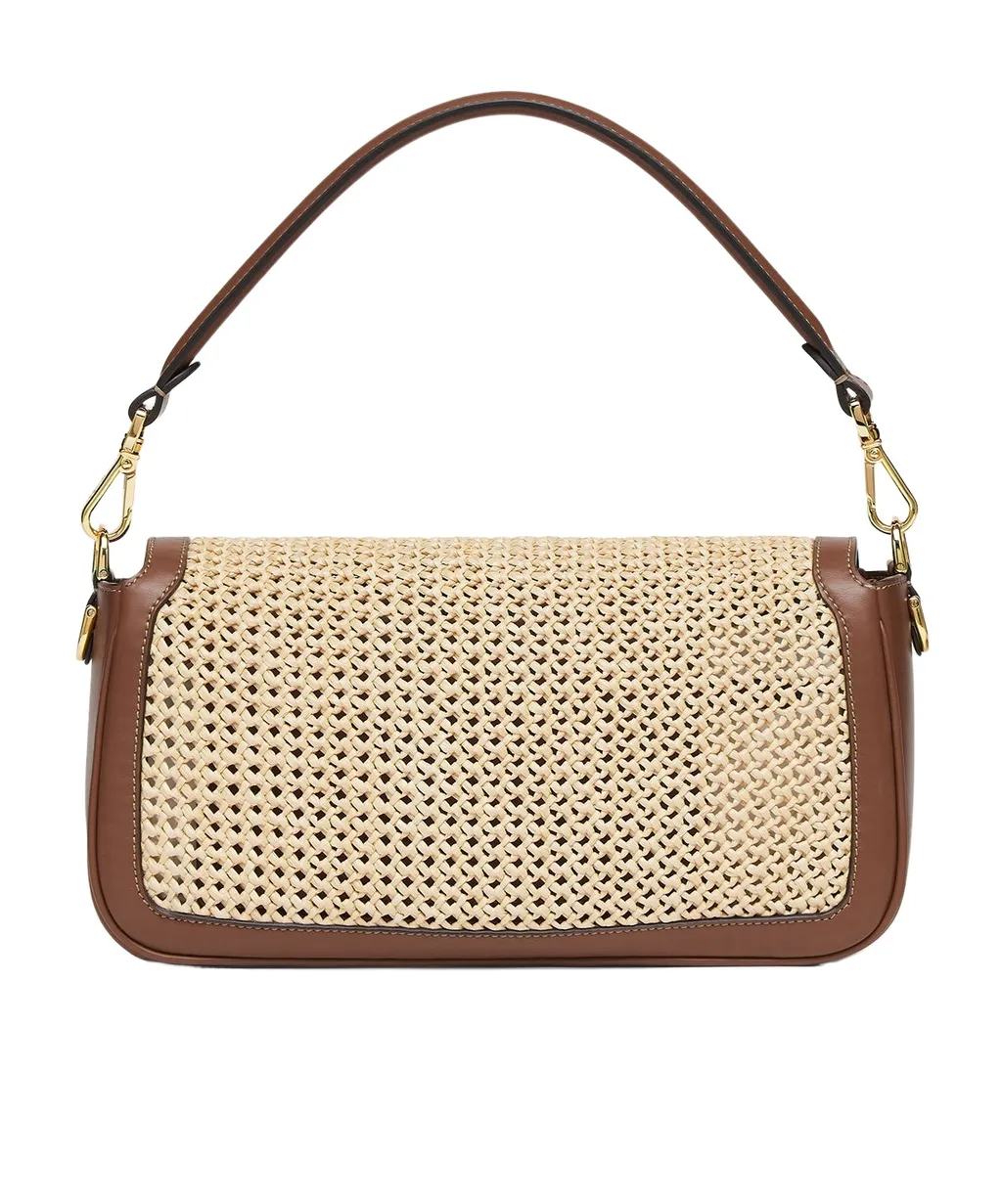 Logo Plaque Medium Baguette Bag
