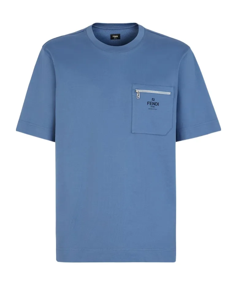 Blue Cotton T-Shirt