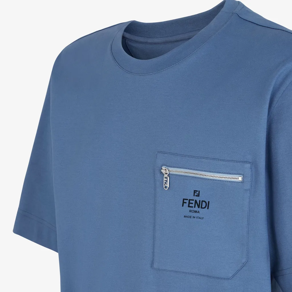 Blue Cotton T-Shirt