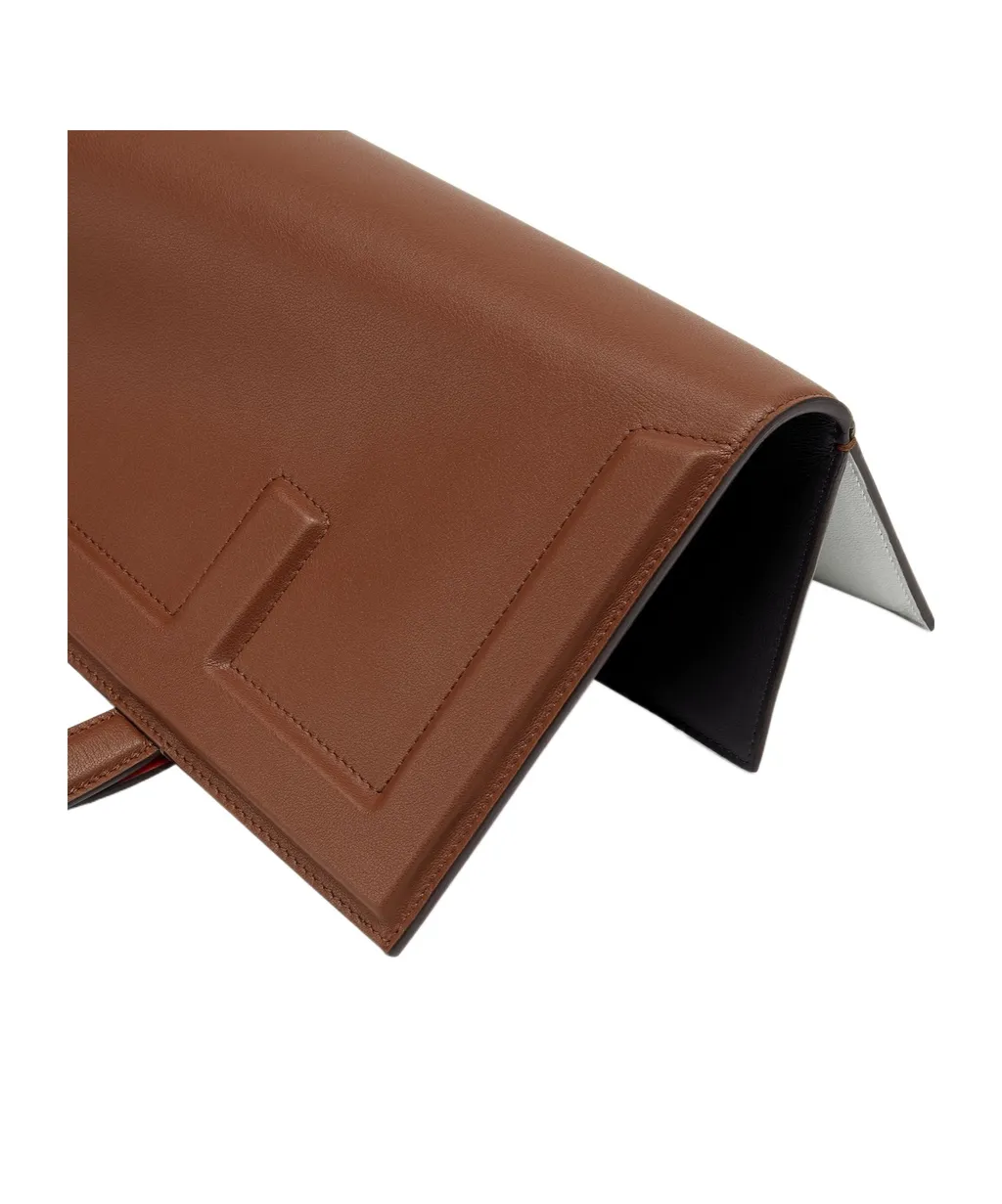 Colour-Block Leather Bag That Can Be Transformed