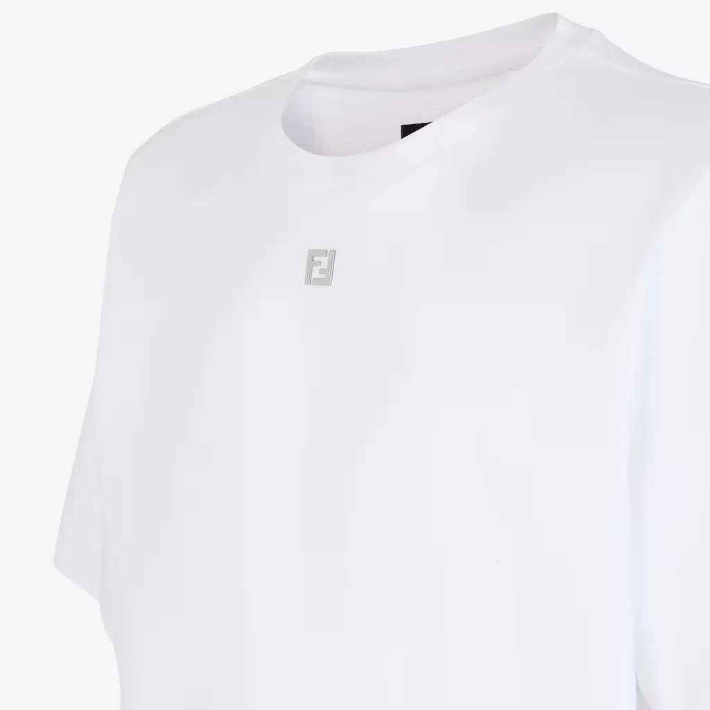 Ff Plaque Crewneck T-Shirt