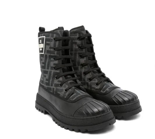 Kids Jacquard Biker Boots