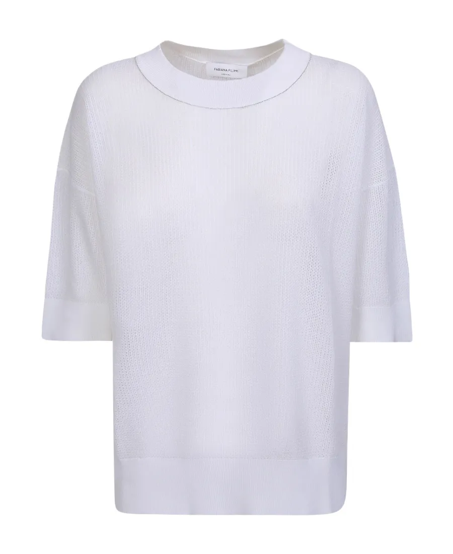 Short-Sleeved Crewneck Jumper