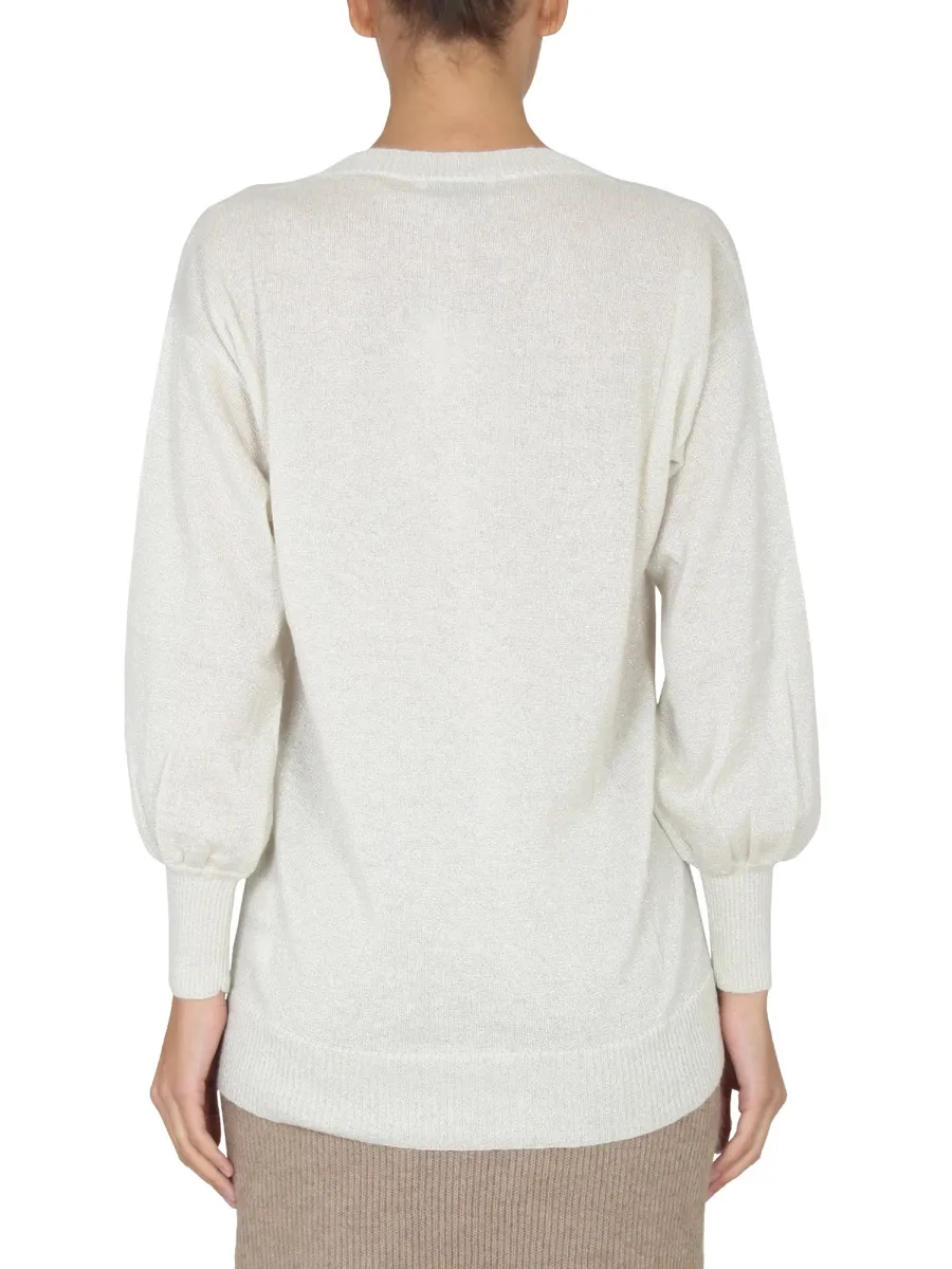 V-Neck Ribbed Jumper