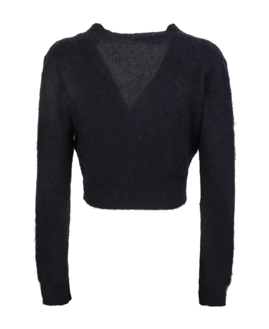 Cropped Knitted Cardigan