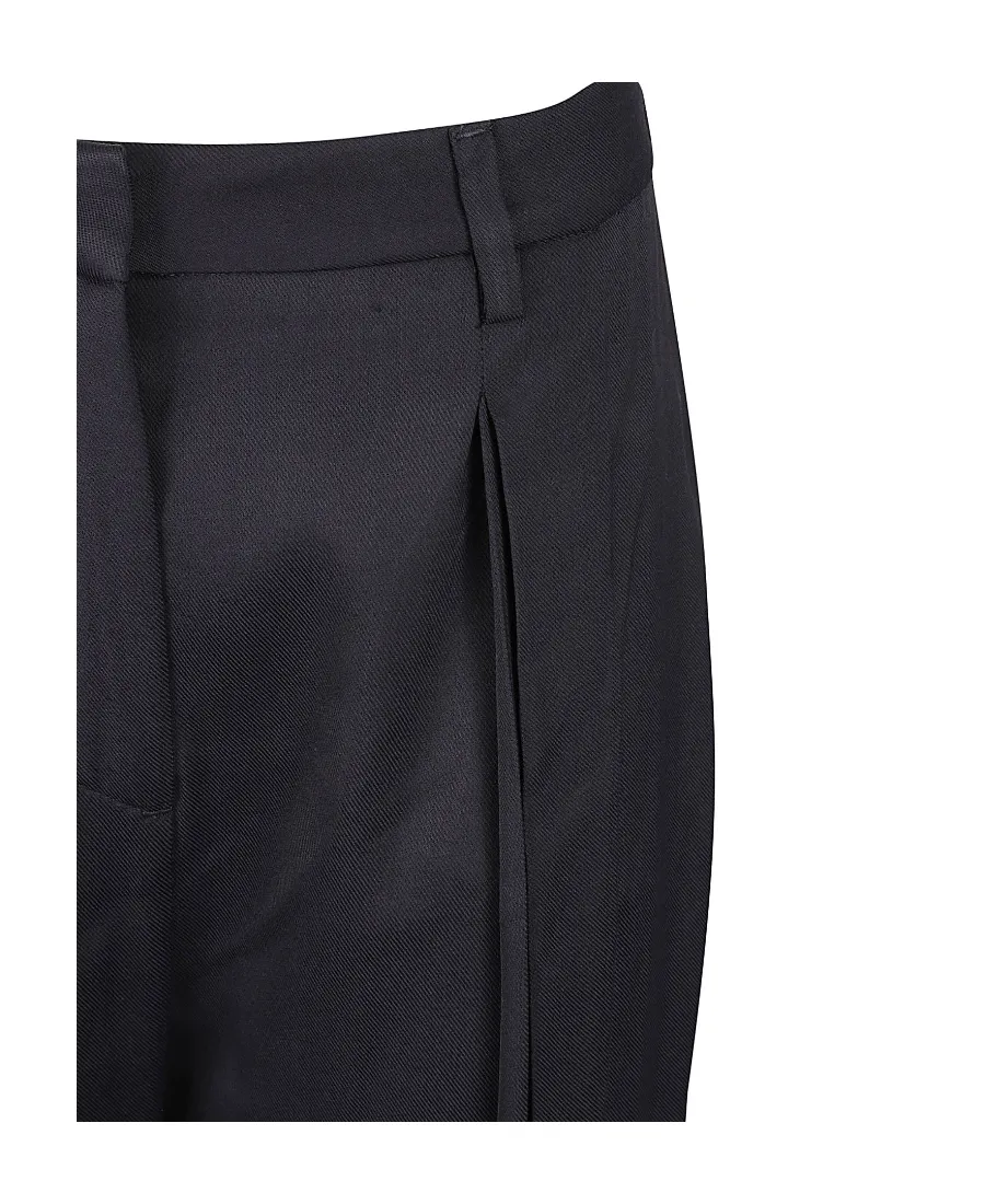 Straight-Leg Pleat Detailed Trousers