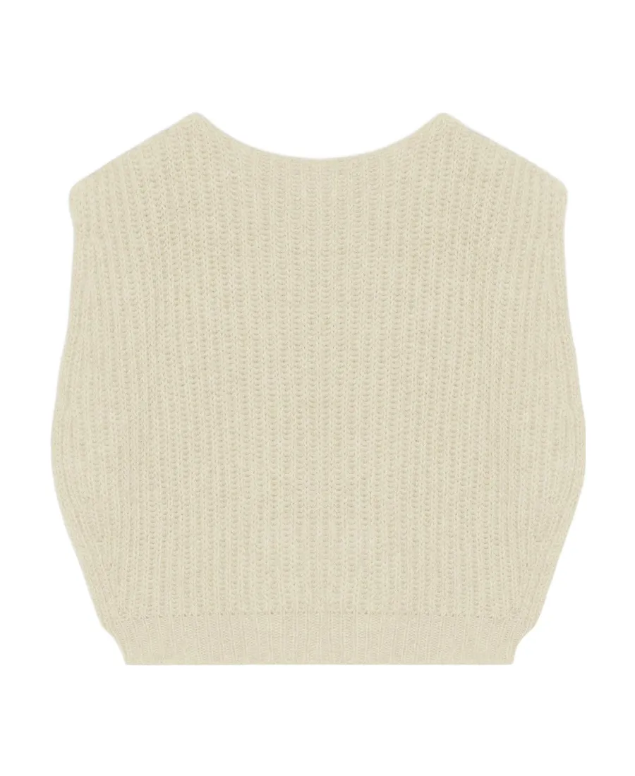Ribbed-Knit Long Sleeved Jumper