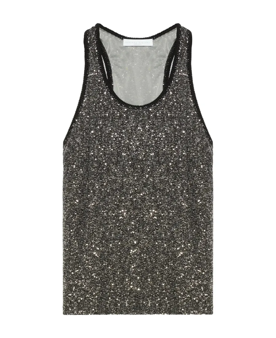 Sequin Embellished Tank Top