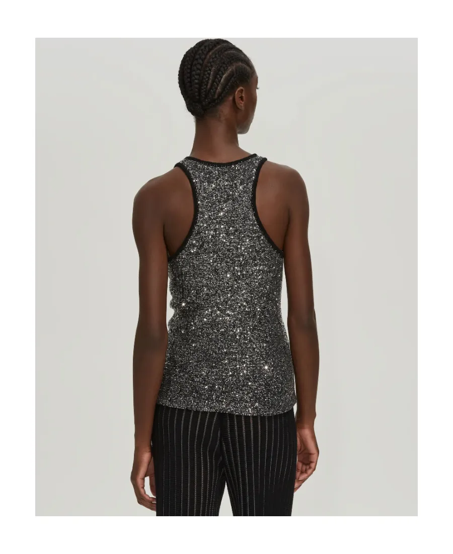 Sequin Embellished Tank Top