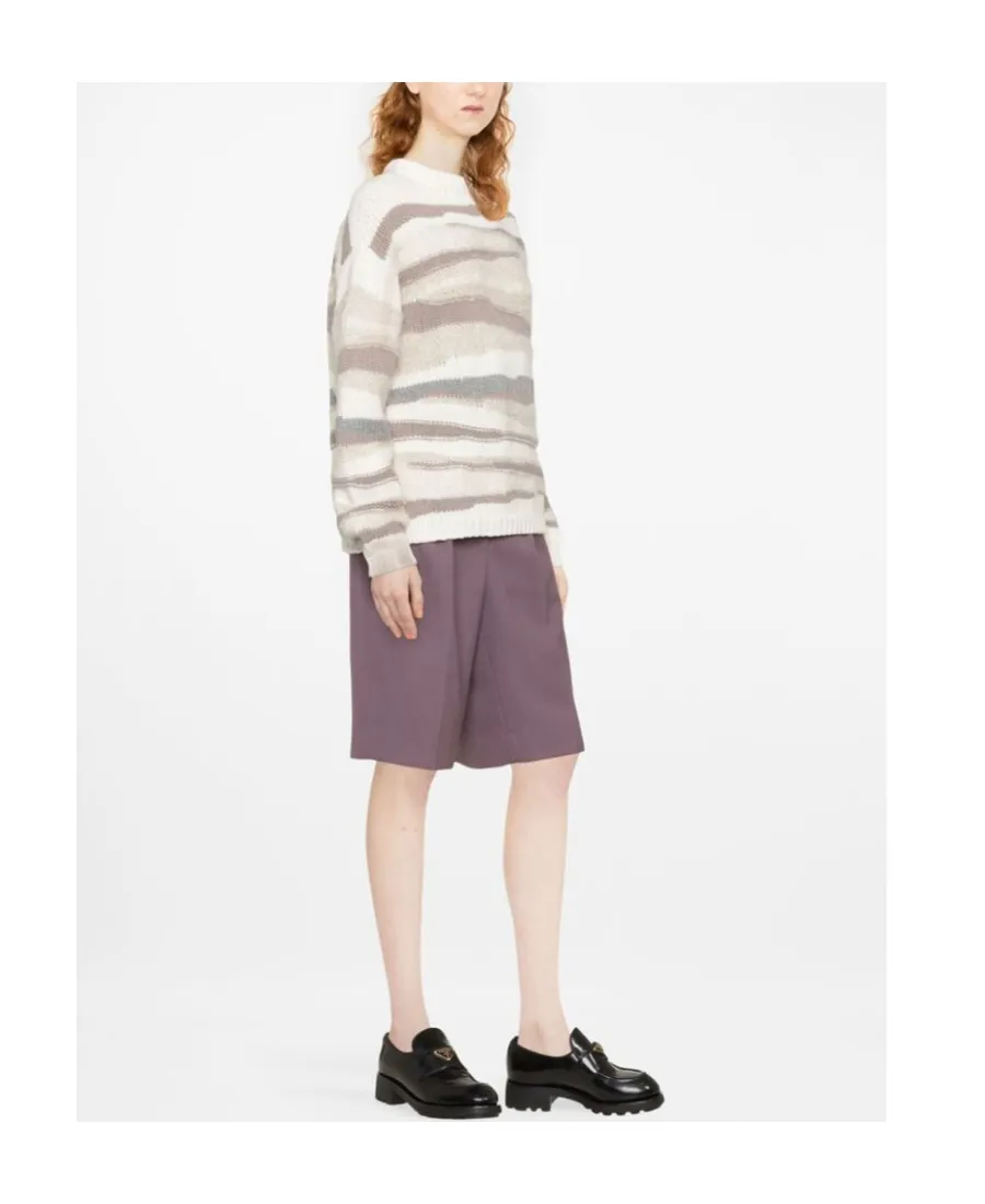 Color Blocked Crewneck Jumper