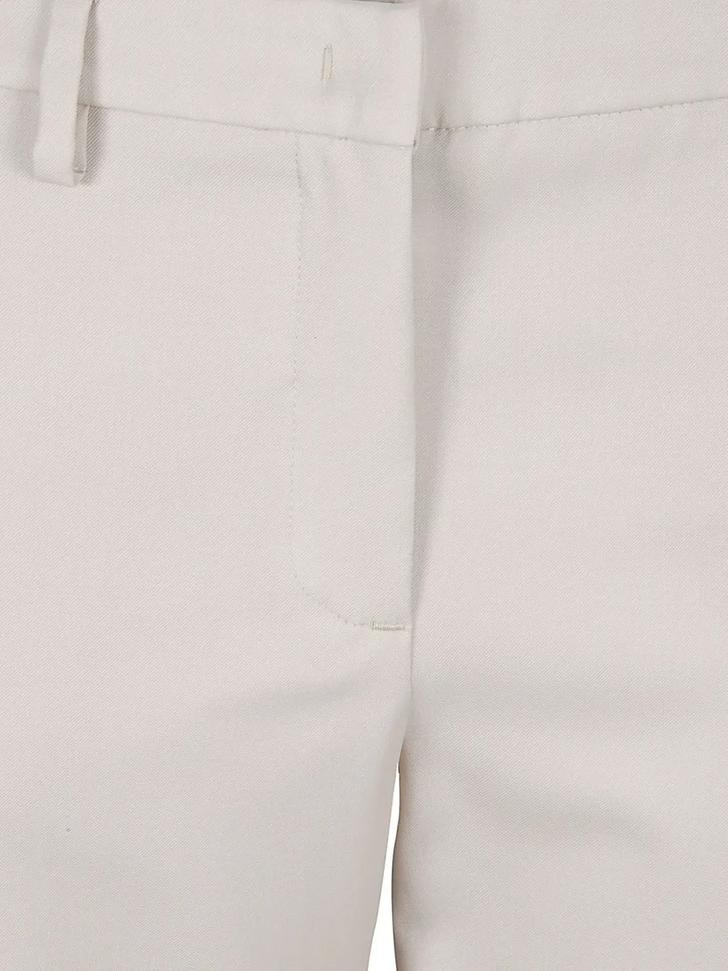 Straight-Leg Cropped Trousers