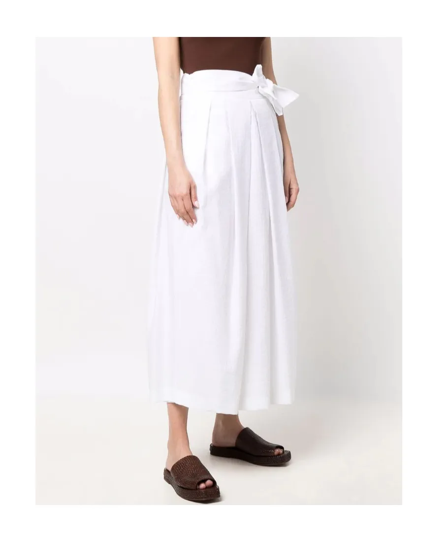 Bow-Tied Midi Skirt