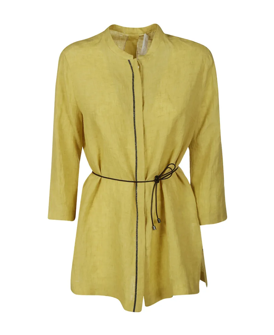 Embellished Tied Waist Shirt
