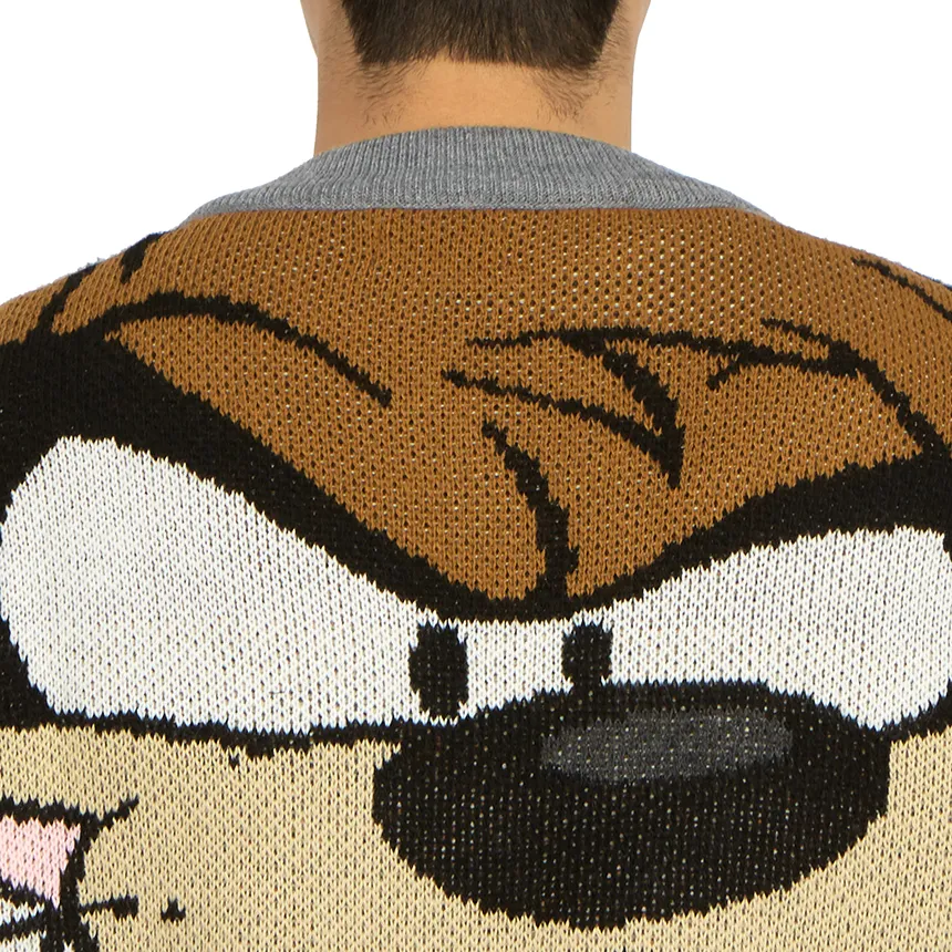 V-Neck Long-Sleeved Sweater