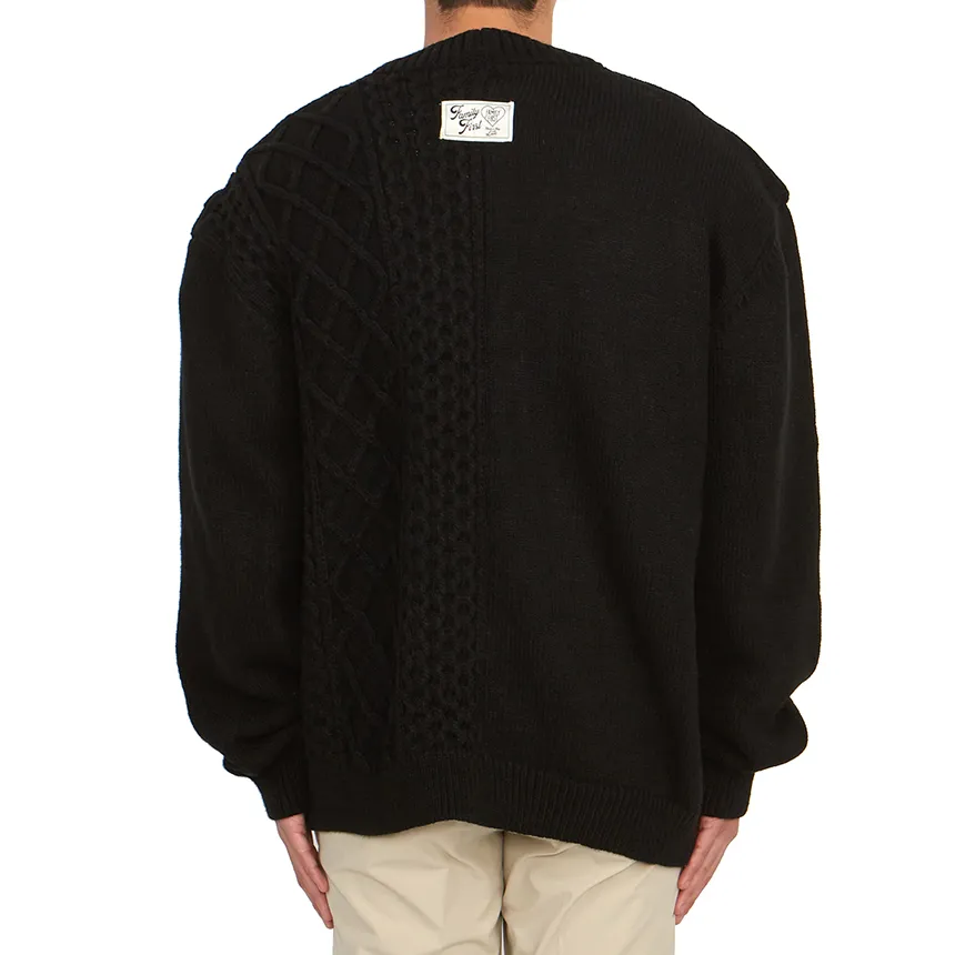V-Neck Long-Sleeved Sweater