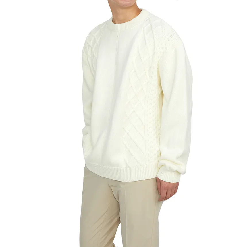 Round-Neck And Long-Sleeved Sweater