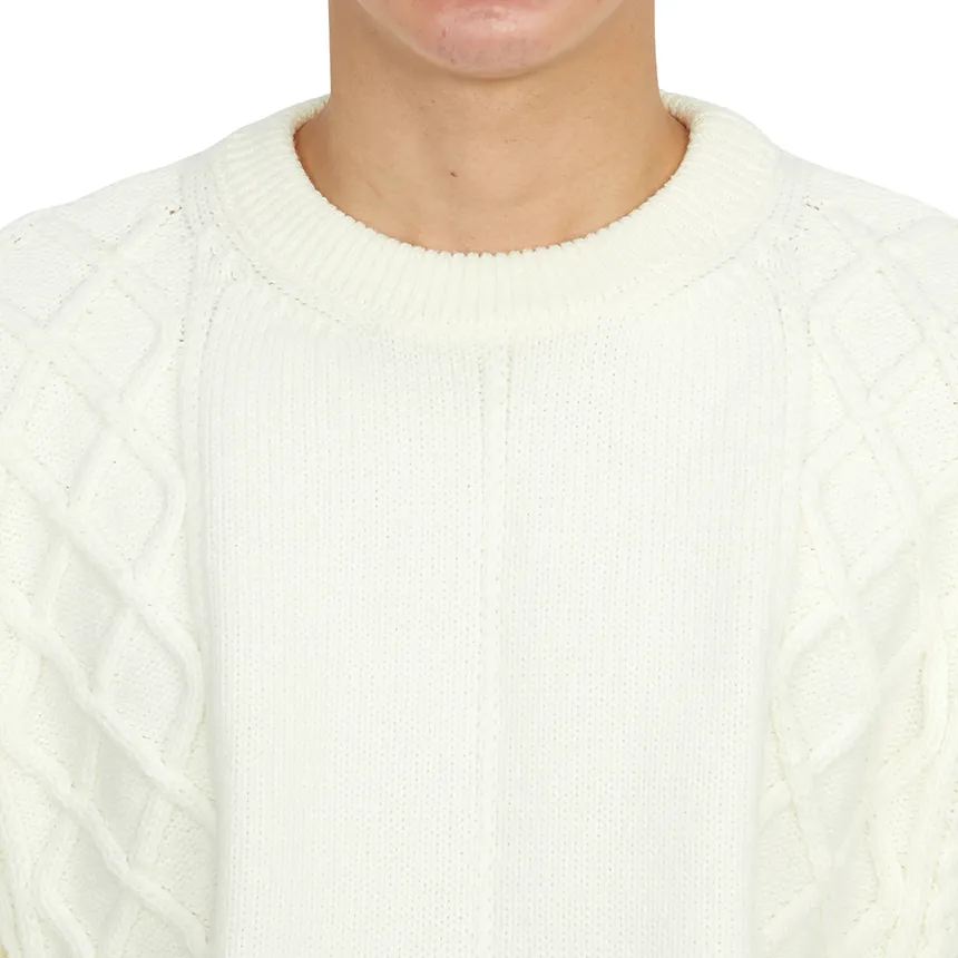 Round-Neck And Long-Sleeved Sweater