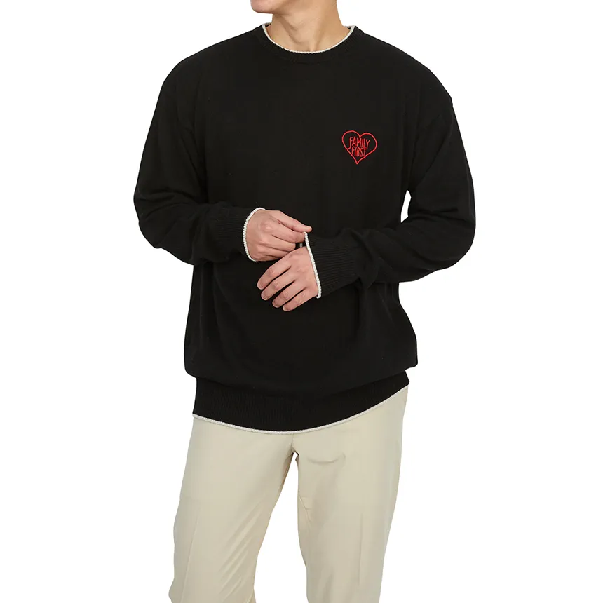 Embroidered-Logo Crew-Neck Jumper