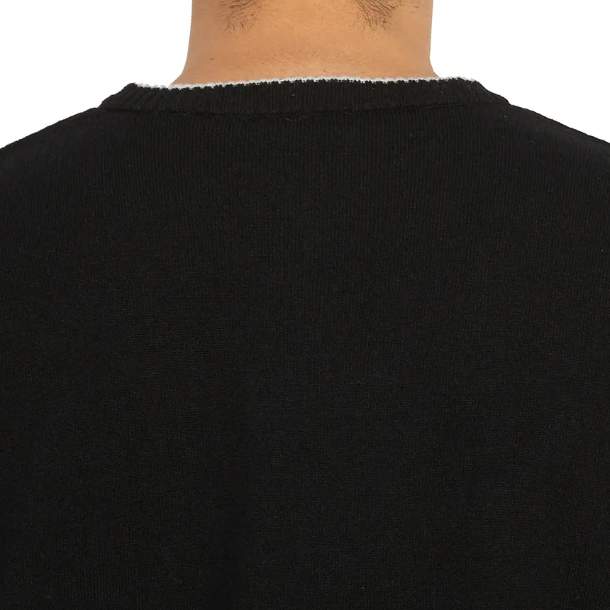 Embroidered-Logo Crew-Neck Jumper