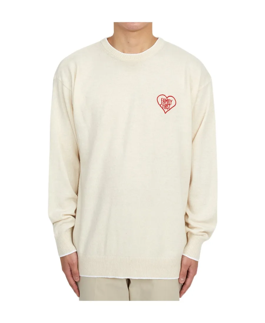 Embroidered-Logo Crew-Neck Jumper