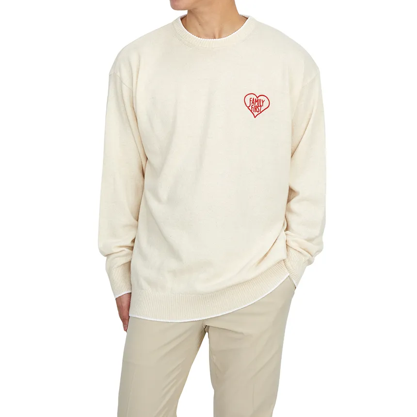 Embroidered-Logo Crew-Neck Jumper