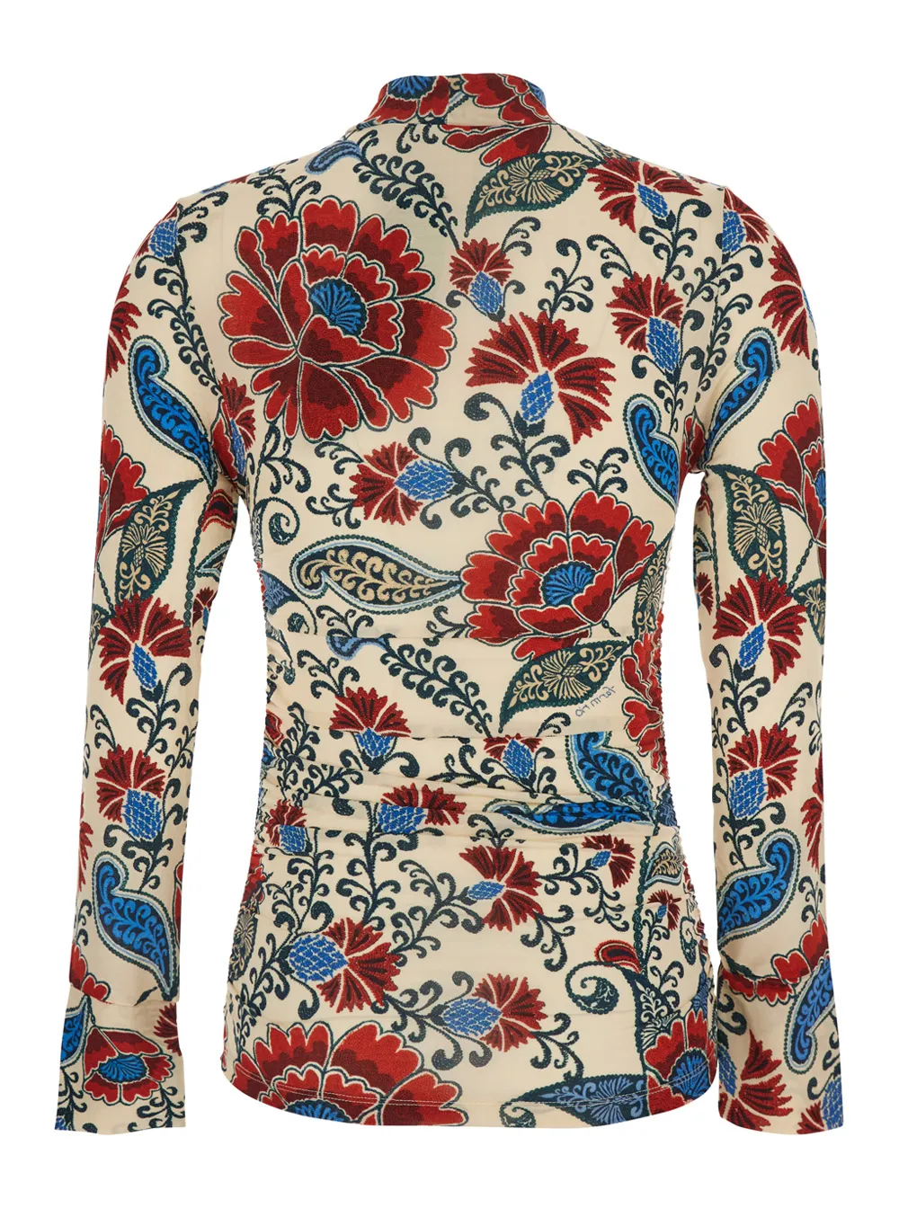 Floral High Neck Blouse