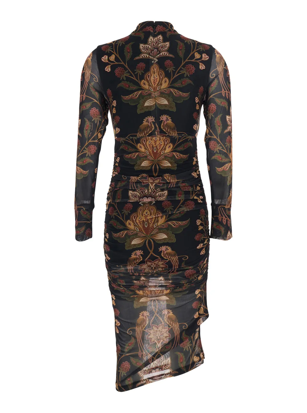 High Neck Floral Dress