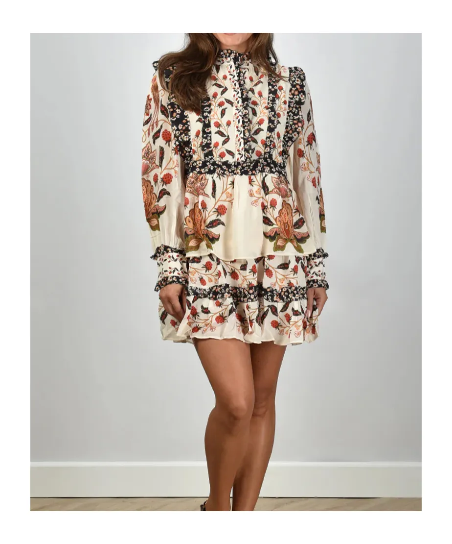 Ruched Floral Dress