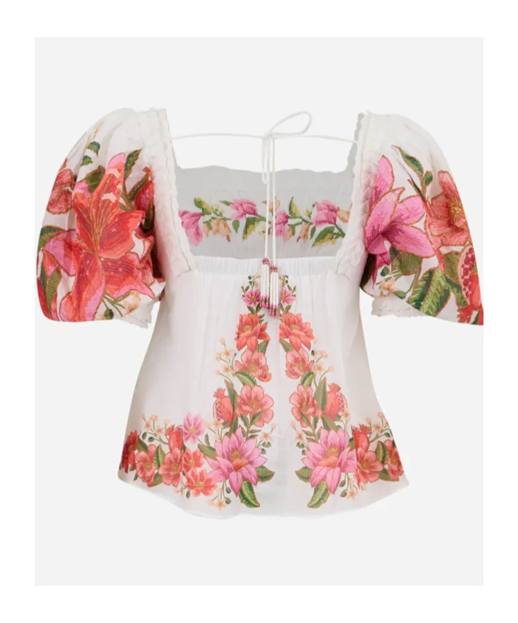 Summer Fruit Printed Blouse