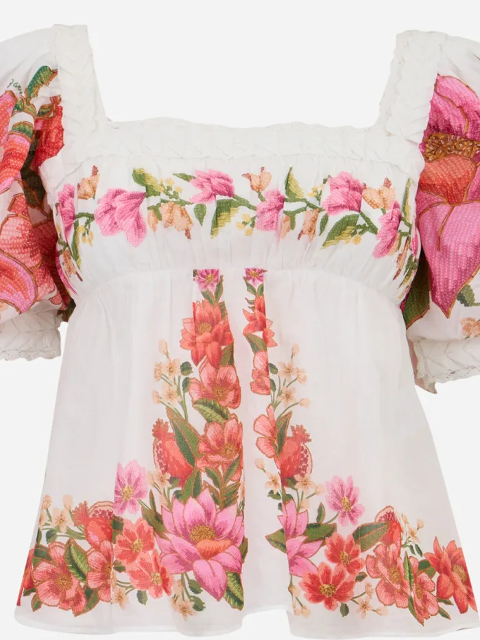 Summer Fruit Printed Blouse