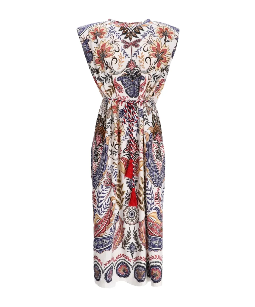 Boho Glam Floral Midi Dress