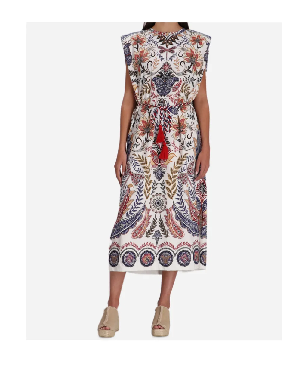 Boho Glam Floral Midi Dress