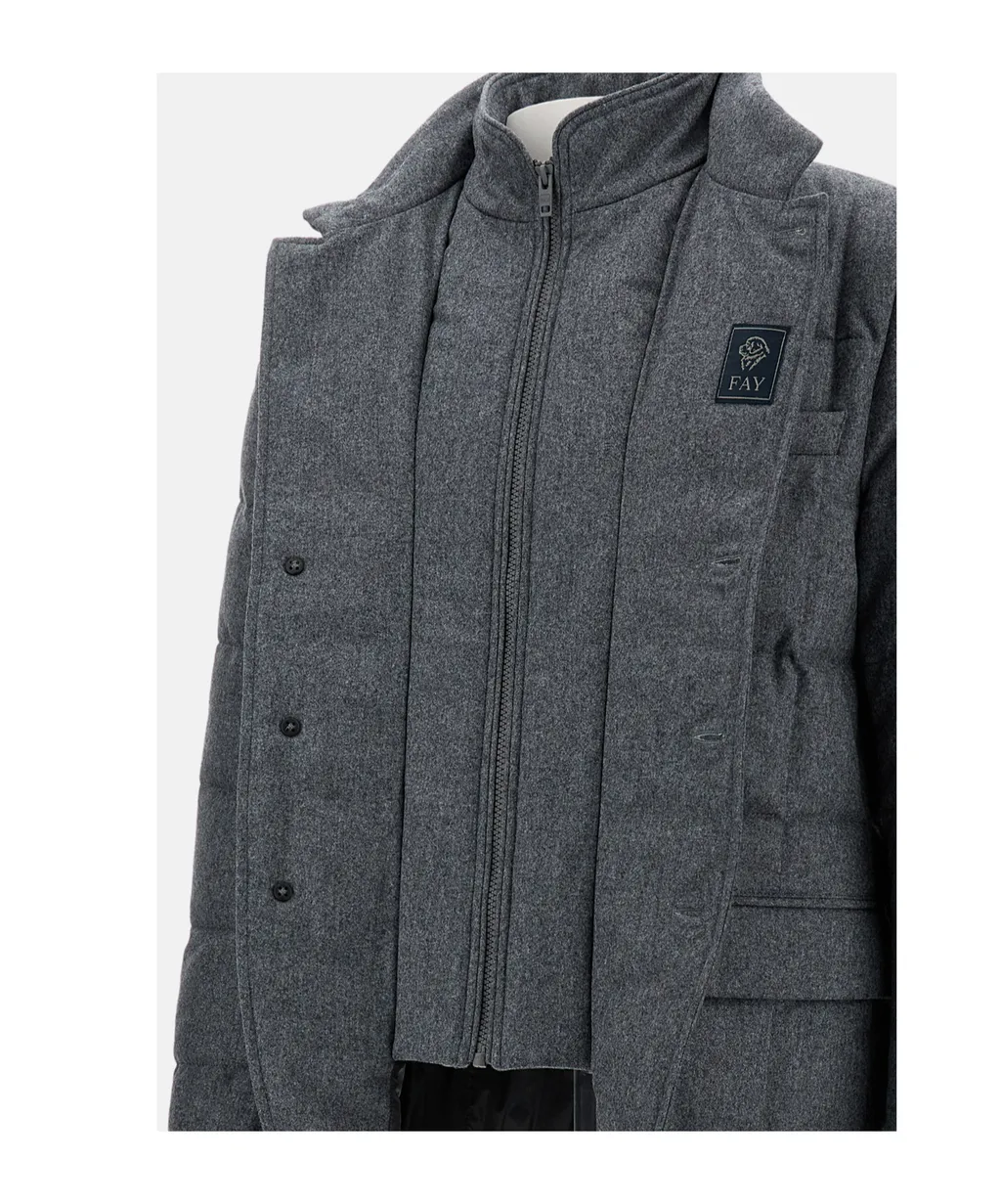 Quilted Zip-Closure Coat