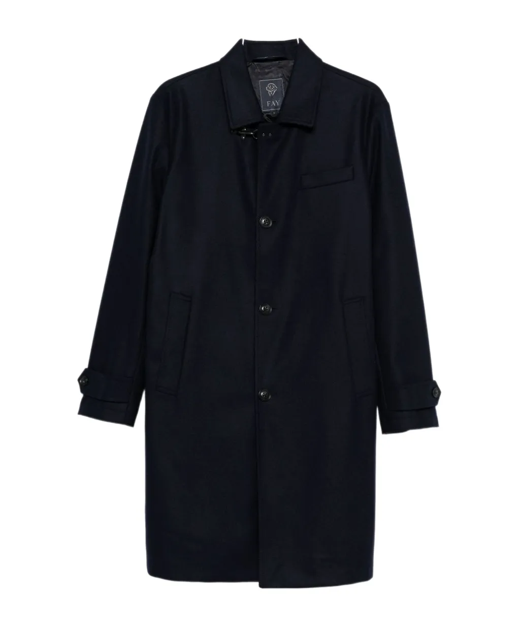 Three-Button Wool Coat