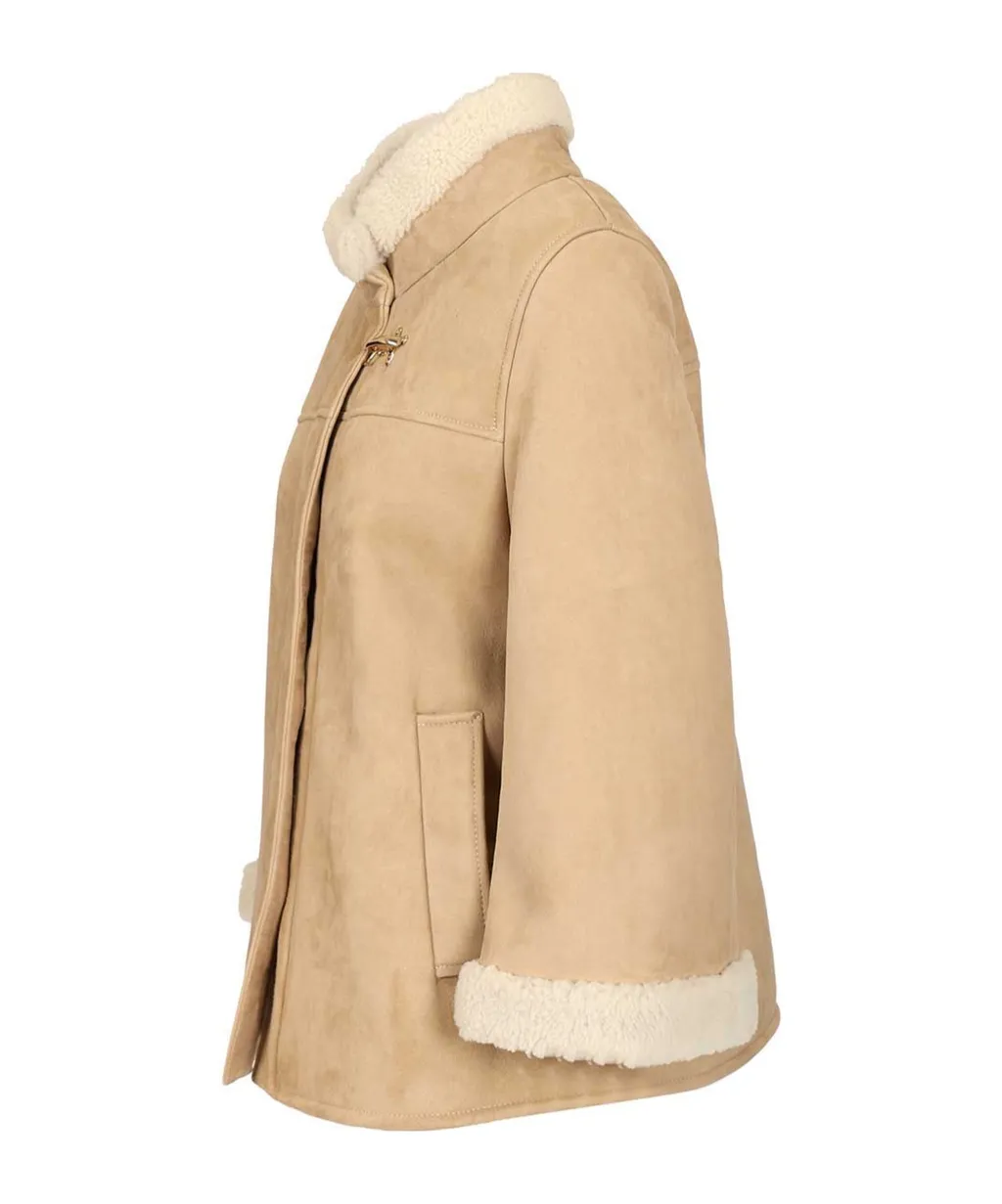 Stand Collar Leather Jacket