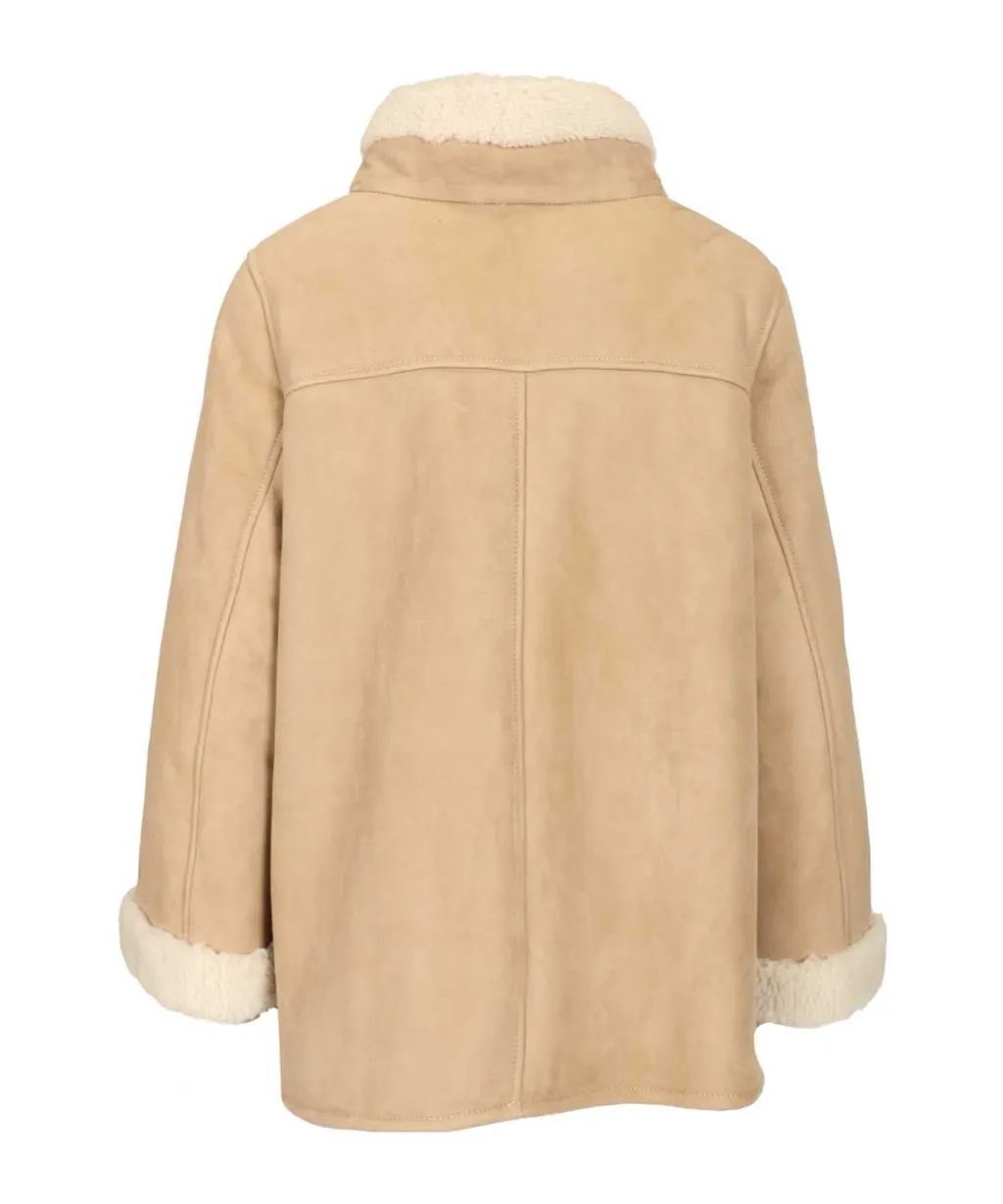 Stand Collar Leather Jacket