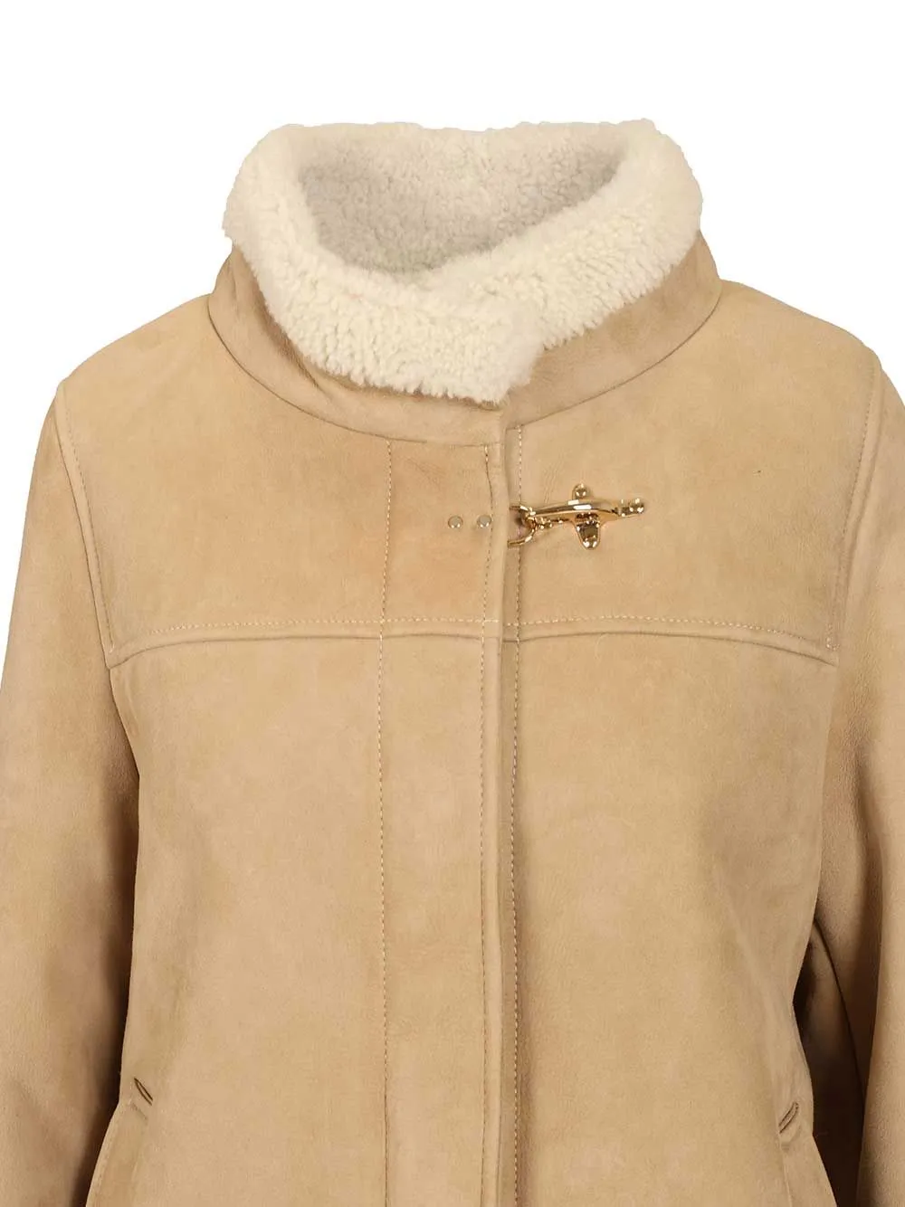 Stand Collar Leather Jacket