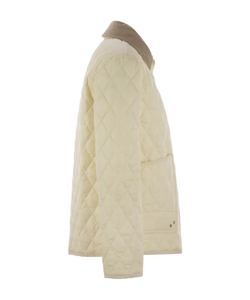 Diamond Quilted Shirt Jacket