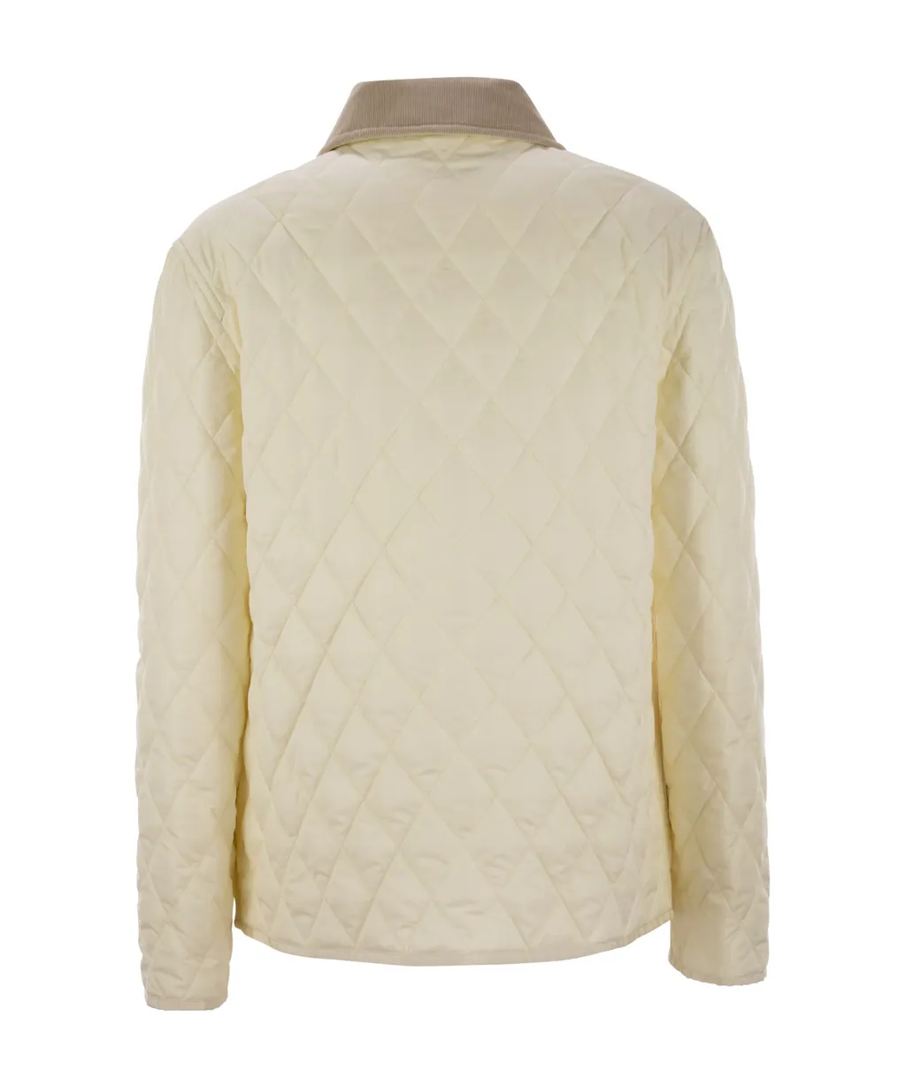 Diamond Quilted Shirt Jacket