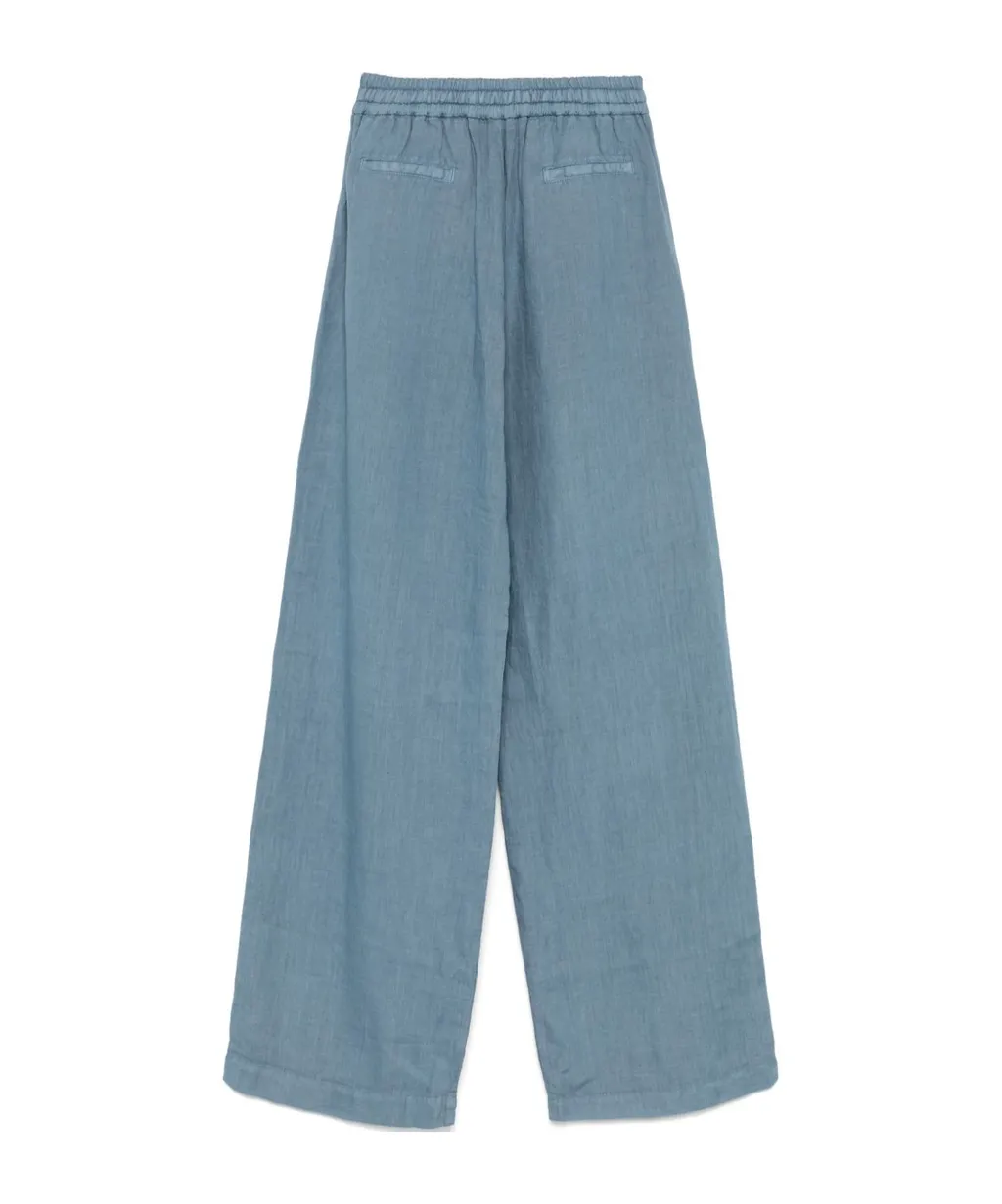 Elastic Waist Drawstring Casual Pants
