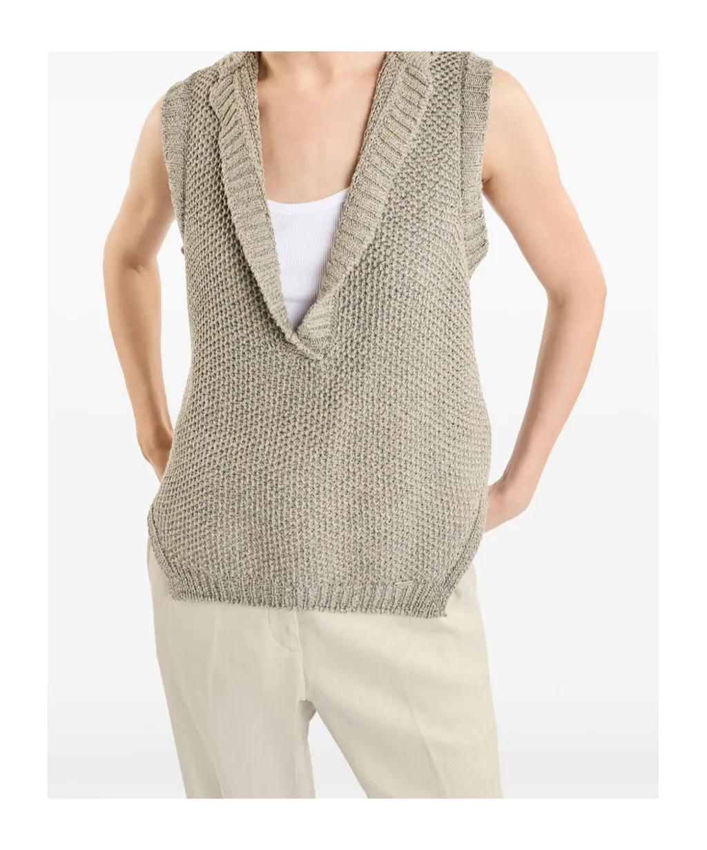 Plunging Neck Gilet