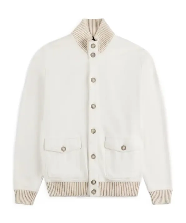 Ribbed Collar Jacket